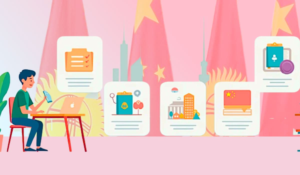 Абитуриент за ноутбуком изучает варианты поступления в китайские университеты