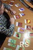Учим буквы, составляем слова с учеником.